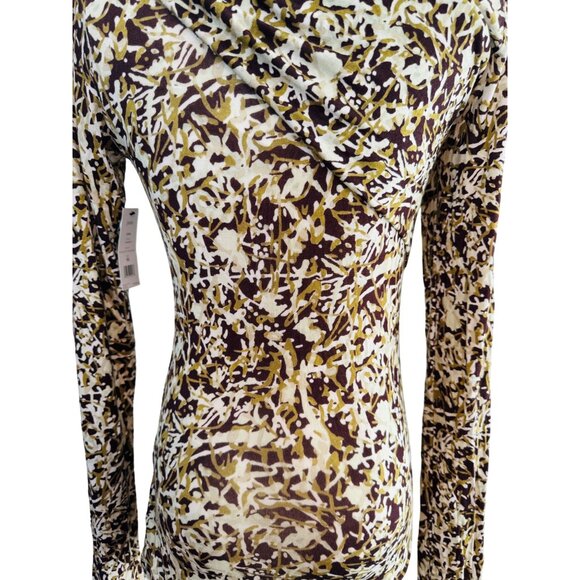 2/$30 NWT Soft Joie XS Cersei Asymmetric Abstract Chocolate Plum Multi Long Slee - Picture 10 of 15